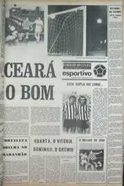 Página do jornal Correio do Ceará de setembro de 1972