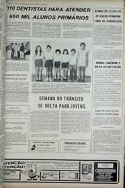Página do jornal Correio do Ceará de setembro de 1972