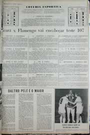 Página do jornal Correio do Ceará de setembro de 1972