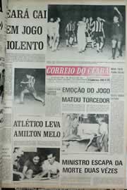 Página do jornal Correio do Ceará de setembro de 1972