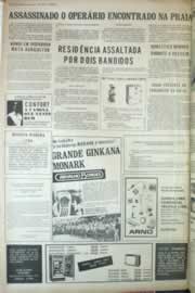 Página do jornal Correio do Ceará de outubro de 1972