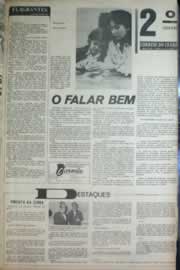 Página do jornal Correio do Ceará de outubro de 1972
