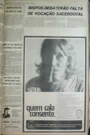 Página do jornal Correio do Ceará de outubro de 1972