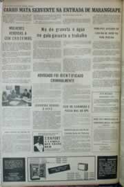 Página do jornal Correio do Ceará de outubro de 1972
