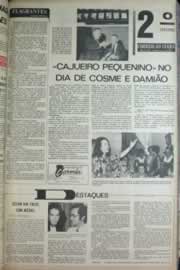 Página do jornal Correio do Ceará de outubro de 1972