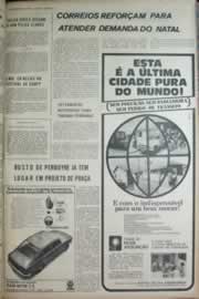 Página do jornal Correio do Ceará de outubro de 1972