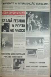 Página do jornal Correio do Ceará de outubro de 1972