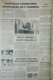 Página do jornal Correio do Ceará de outubro de 1972