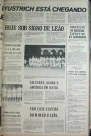 Página do jornal Correio do Ceará de outubro de 1972