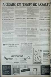 Página do jornal Correio do Ceará de outubro de 1972