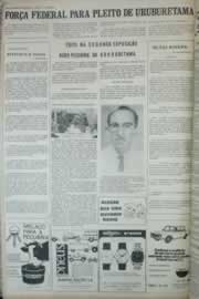 Página do jornal Correio do Ceará de outubro de 1972