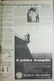 Página do jornal Correio do Ceará de outubro de 1972