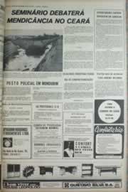 Página do jornal Correio do Ceará de outubro de 1972