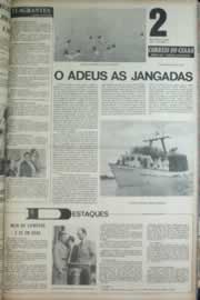 Página do jornal Correio do Ceará de outubro de 1972