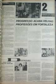 Página do jornal Correio do Ceará de outubro de 1972