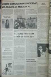 Página do jornal Correio do Ceará de outubro de 1972