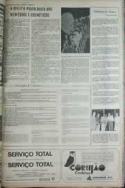 Página do jornal Correio do Ceará de outubro de 1972