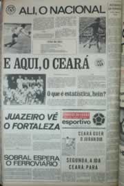 Página do jornal Correio do Ceará de outubro de 1972