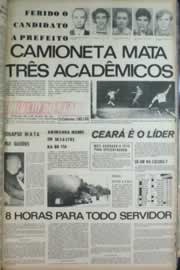 Página do jornal Correio do Ceará de outubro de 1972