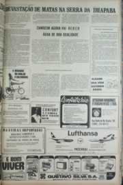 Página do jornal Correio do Ceará de outubro de 1972