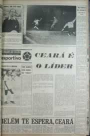 Página do jornal Correio do Ceará de outubro de 1972