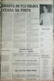 Página do jornal Correio do Ceará de outubro de 1972