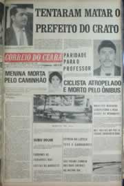 Página do jornal Correio do Ceará de outubro de 1972