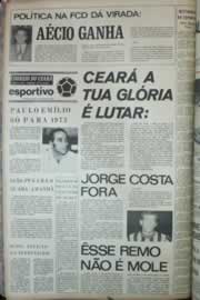 Página do jornal Correio do Ceará de outubro de 1972