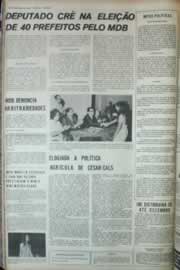 Página do jornal Correio do Ceará de outubro de 1972