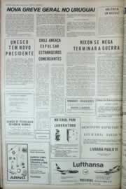Página do jornal Correio do Ceará de outubro de 1972