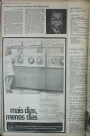 Página do jornal Correio do Ceará de outubro de 1972