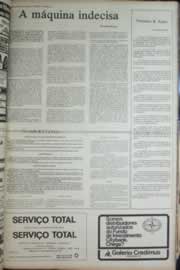 Página do jornal Correio do Ceará de outubro de 1972
