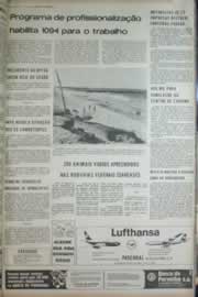 Página do jornal Correio do Ceará de outubro de 1972