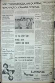 Página do jornal Correio do Ceará de outubro de 1972