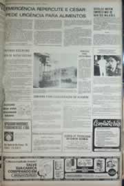 Página do jornal Correio do Ceará de outubro de 1972