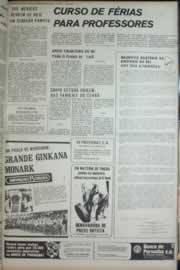 Página do jornal Correio do Ceará de outubro de 1972