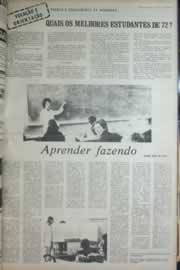Página do jornal Correio do Ceará de outubro de 1972