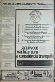 Página do jornal Correio do Ceará de outubro de 1972