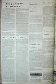 Página do jornal Correio do Ceará de outubro de 1972