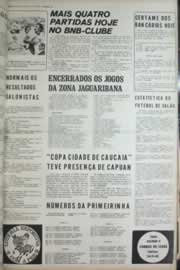 Página do jornal Correio do Ceará de outubro de 1972