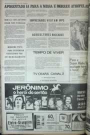 Página do jornal Correio do Ceará de novembro de 1972