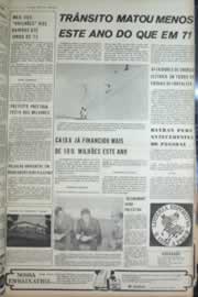 Página do jornal Correio do Ceará de novembro de 1972