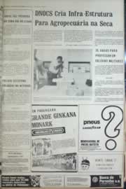 Página do jornal Correio do Ceará de novembro de 1972