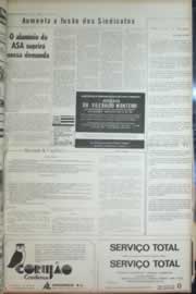 Página do jornal Correio do Ceará de novembro de 1972