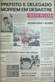 Página do jornal Correio do Ceará de novembro de 1972