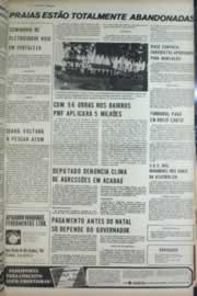 Página do jornal Correio do Ceará de novembro de 1972