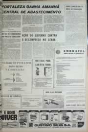 Página do jornal Correio do Ceará de novembro de 1972