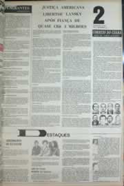 Página do jornal Correio do Ceará de novembro de 1972