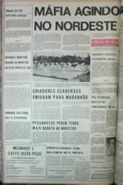 Página do jornal Correio do Ceará de novembro de 1972