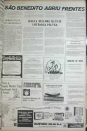 Página do jornal Correio do Ceará de novembro de 1972
